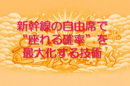 新幹線の自由席で“座れる確率”を最大化する技術